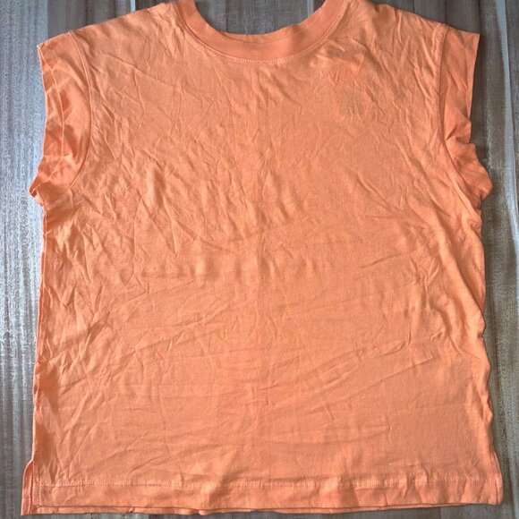 A New Day Womens Casual Summer Orange Cap Sleeve T-Shirt Lightweight Size Small - Picture 8 of 8